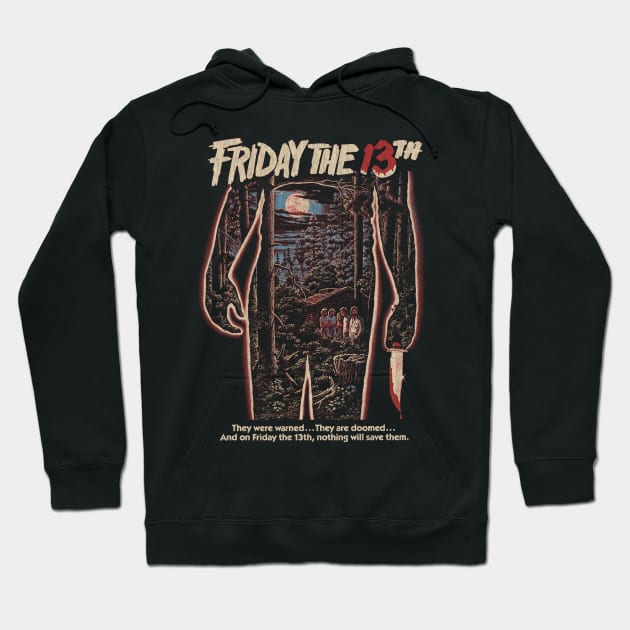 Friday the 13th, Jason Voorhees, Slasher. Horror Classic Hoodie by StayTruePonyboy